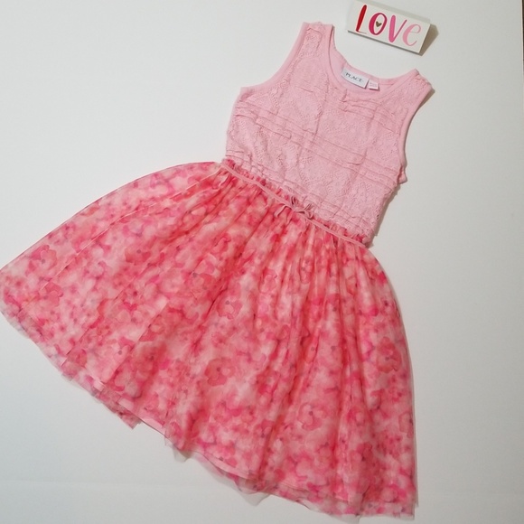 The Children's Place Other - Girl's pink dress with floral print 🌸
